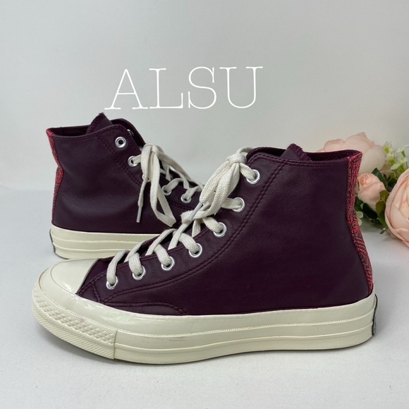 Converse Ctas 70 High Top Leather Dark Sangria W - Picture 6 of 8